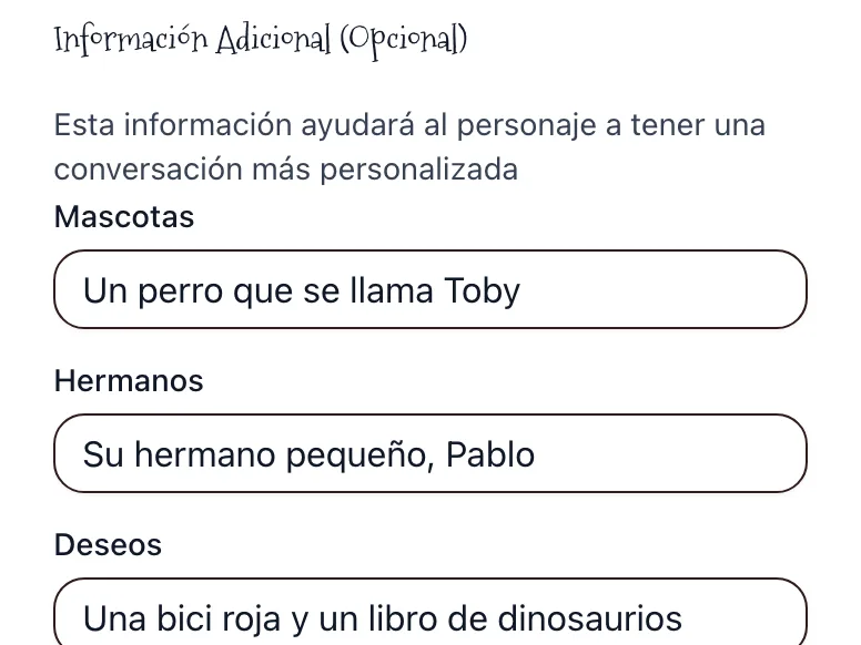 Chat personalizado con Papá Noel